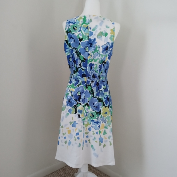 Donna Morgan Women's Watercolor Print Dress Size 14 - Picture 8 of 11